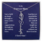 To My Forever Mom  Personalized Birth Flower Name Necklace Gift for Stepmom Foster Mother-[Heartfelt Family Gift]