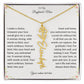 To My Boyfriends Mom Birth flower Name Necklace-[Heartfelt Family Gift]
