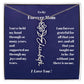 To My Forever Mom  Personalized Birth Flower Name Necklace Gift for Stepmom Foster Mother-[Heartfelt Family Gift]