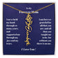 To My Forever Mom  Personalized Birth Flower Name Necklace Gift for Stepmom Foster Mother-[Heartfelt Family Gift]