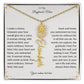 To My Boyfriends Mom Birth flower Name Necklace-[Heartfelt Family Gift]