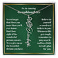 Granddaughter Personalized Name Birth Flower Necklace Gift-[Heartfelt Family Gift]