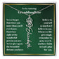 Granddaughter Personalized Name Birth Flower Necklace Gift-[Heartfelt Family Gift]