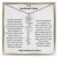 To My Boyfriends Mom Birthflower Necklace Gift-[Heartfelt Family Gift]