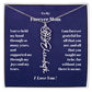 To My Forever Mom  Personalized Birth Flower Name Necklace Gift for Stepmom Foster Mother-[Heartfelt Family Gift]
