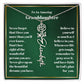 Granddaughter Personalized Name Birth Flower Necklace Gift-[Heartfelt Family Gift]