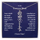 To My Forever Mom  Personalized Birth Flower Name Necklace Gift for Stepmom Foster Mother-[Heartfelt Family Gift]