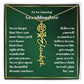 Granddaughter Personalized Name Birth Flower Necklace Gift-[Heartfelt Family Gift]