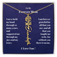 To My Forever Mom  Personalized Birth Flower Name Necklace Gift for Stepmom Foster Mother-[Heartfelt Family Gift]