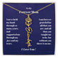 To My Forever Mom  Personalized Birth Flower Name Necklace Gift for Stepmom Foster Mother-[Heartfelt Family Gift]