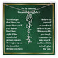 Granddaughter Personalized Name Birth Flower Necklace Gift-[Heartfelt Family Gift]