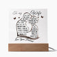 To My Wife Lighted Acrylic Plaque-[Heartfelt Family Gift]