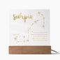Scorpio Lighted Acrylic Plaque-[Heartfelt Family Gift]