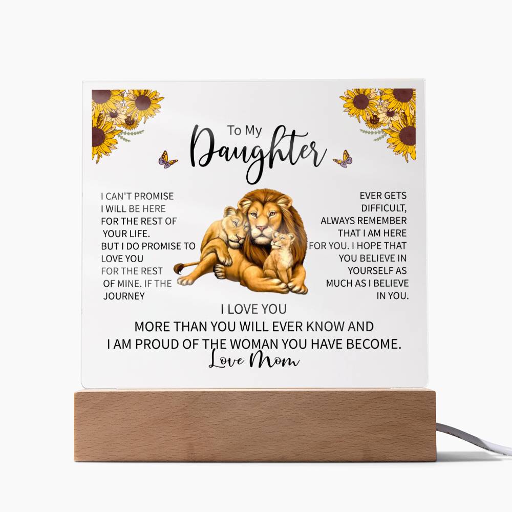 To My Daughter LED Acrylic Gift-[Heartfelt Family Gift]