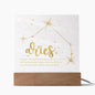 Aries Lighted Acrylic Plaque-[Heartfelt Family Gift]