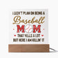 Baseball Mom Acrylic Plaque-[Heartfelt Family Gift]