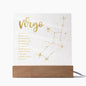Virgo Lighted Acrylic Plaque-[Heartfelt Family Gift]