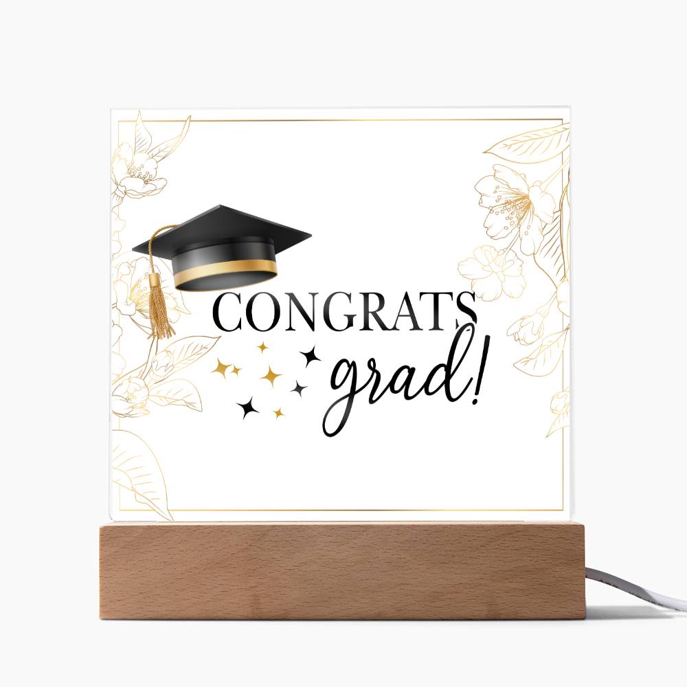 Congrats grad! Graduation Plaque Gift Party Decor-[Heartfelt Family Gift]