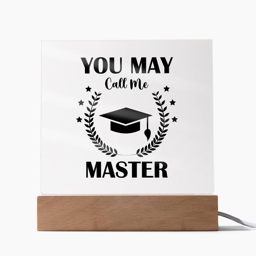 Masters Degree Graduation Plaque Gift-[Heartfelt Family Gift]
