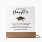 Daughter Graduation Plaque Gift-[Heartfelt Family Gift]