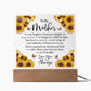 To My Mother Sunflower Acrylic Gift-[Heartfelt Family Gift]