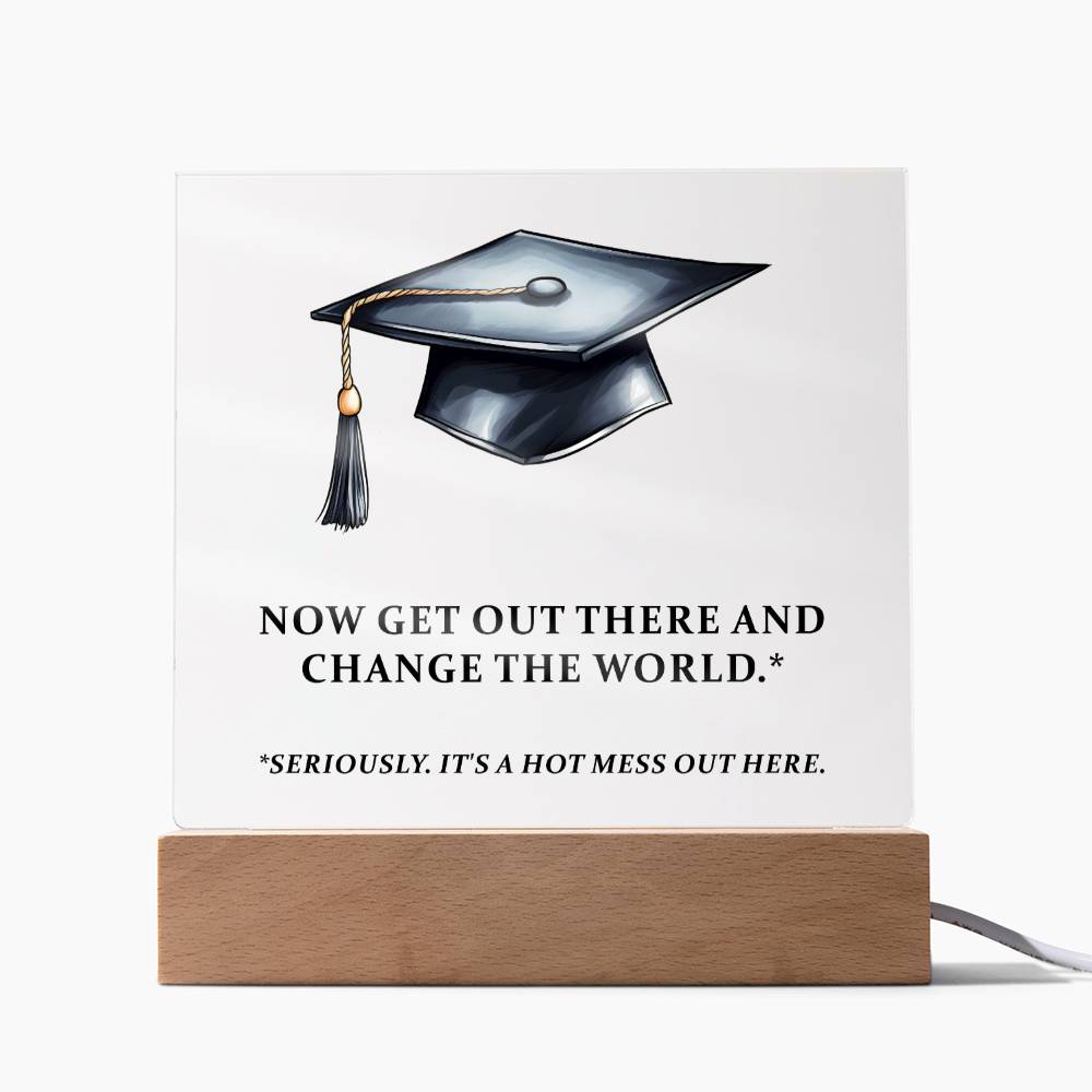 Funny Graduation Plaque Gift-[Heartfelt Family Gift]