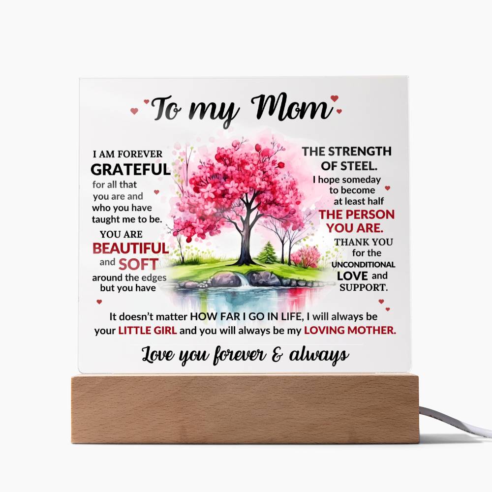 Mom Acrylic LED Plaque Gift-[Heartfelt Family Gift]