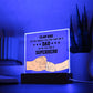 To My Dad Lighted RGB Acrylic Plaque-[Heartfelt Family Gift]
