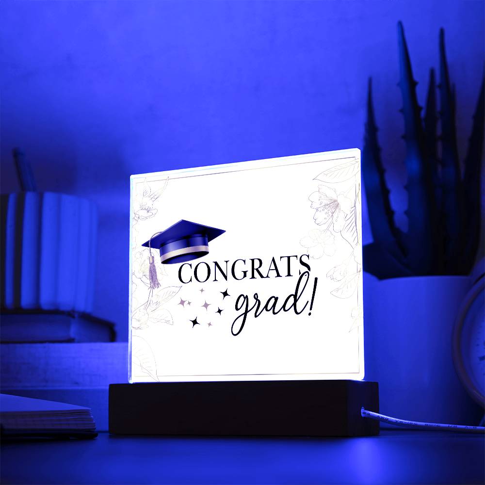 Congrats grad! Graduation Plaque Gift Party Decor-[Heartfelt Family Gift]