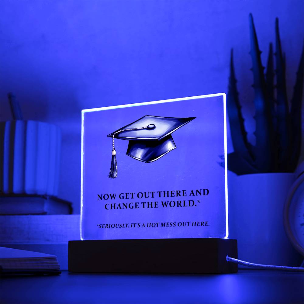 Funny Graduation Plaque Gift-[Heartfelt Family Gift]