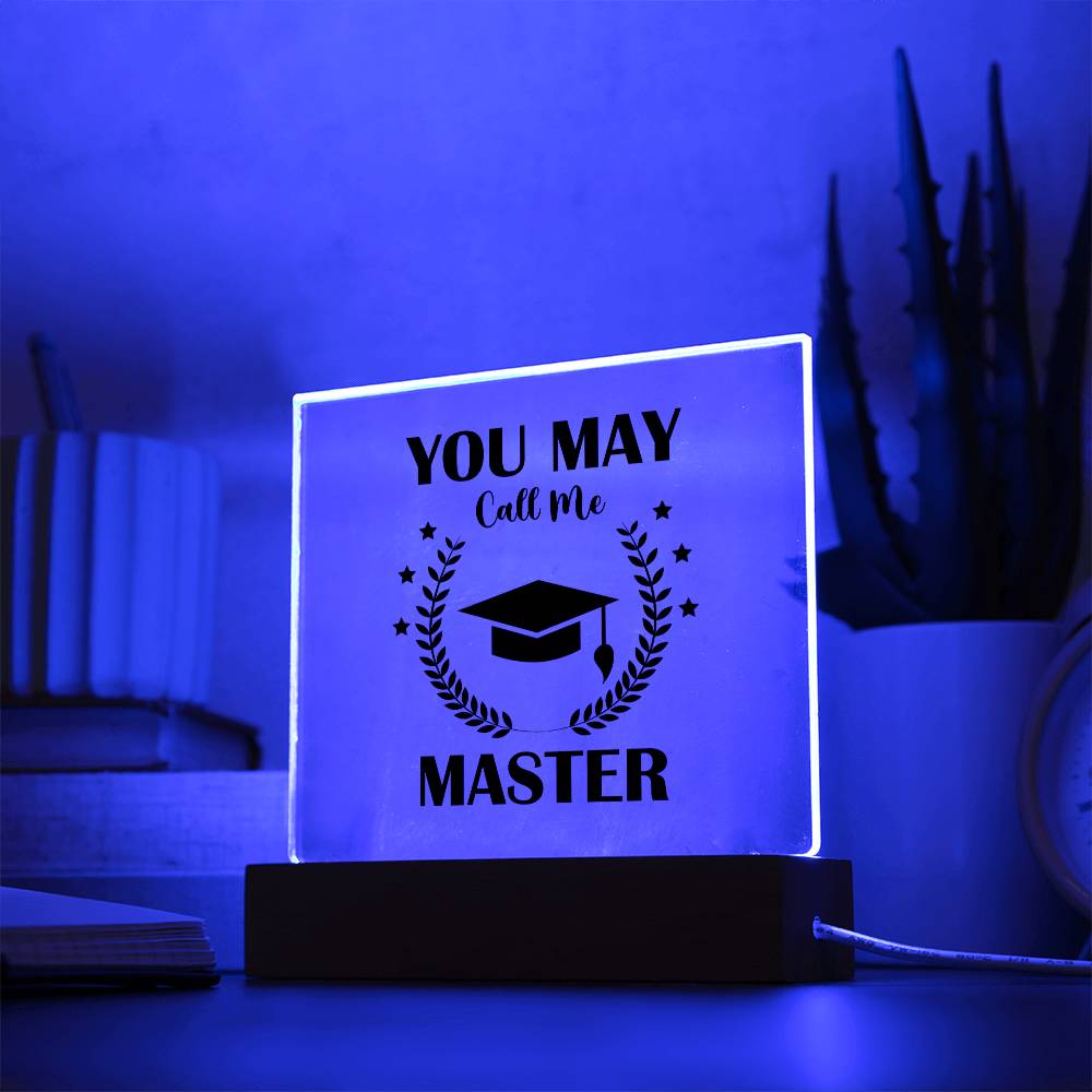 Masters Degree Graduation Plaque Gift-[Heartfelt Family Gift]