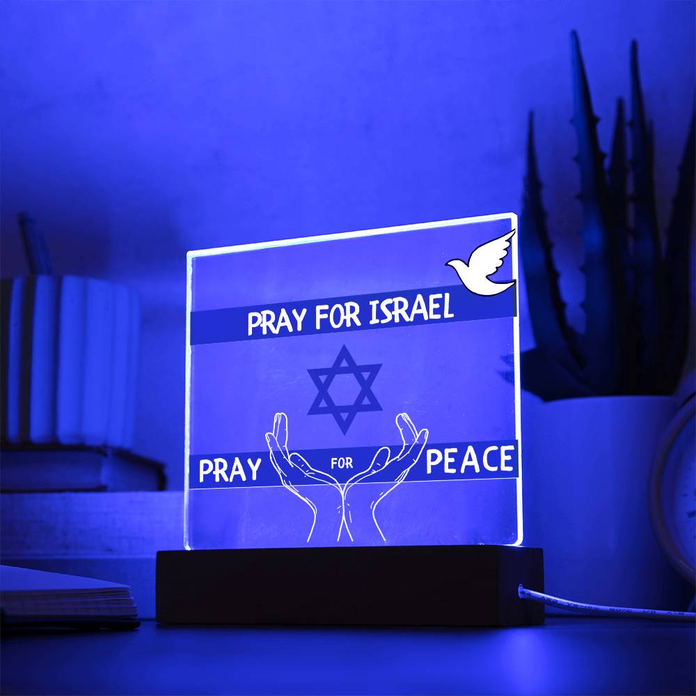 Pray for Israel Israel Strong LED Sign-[Heartfelt Family Gift]