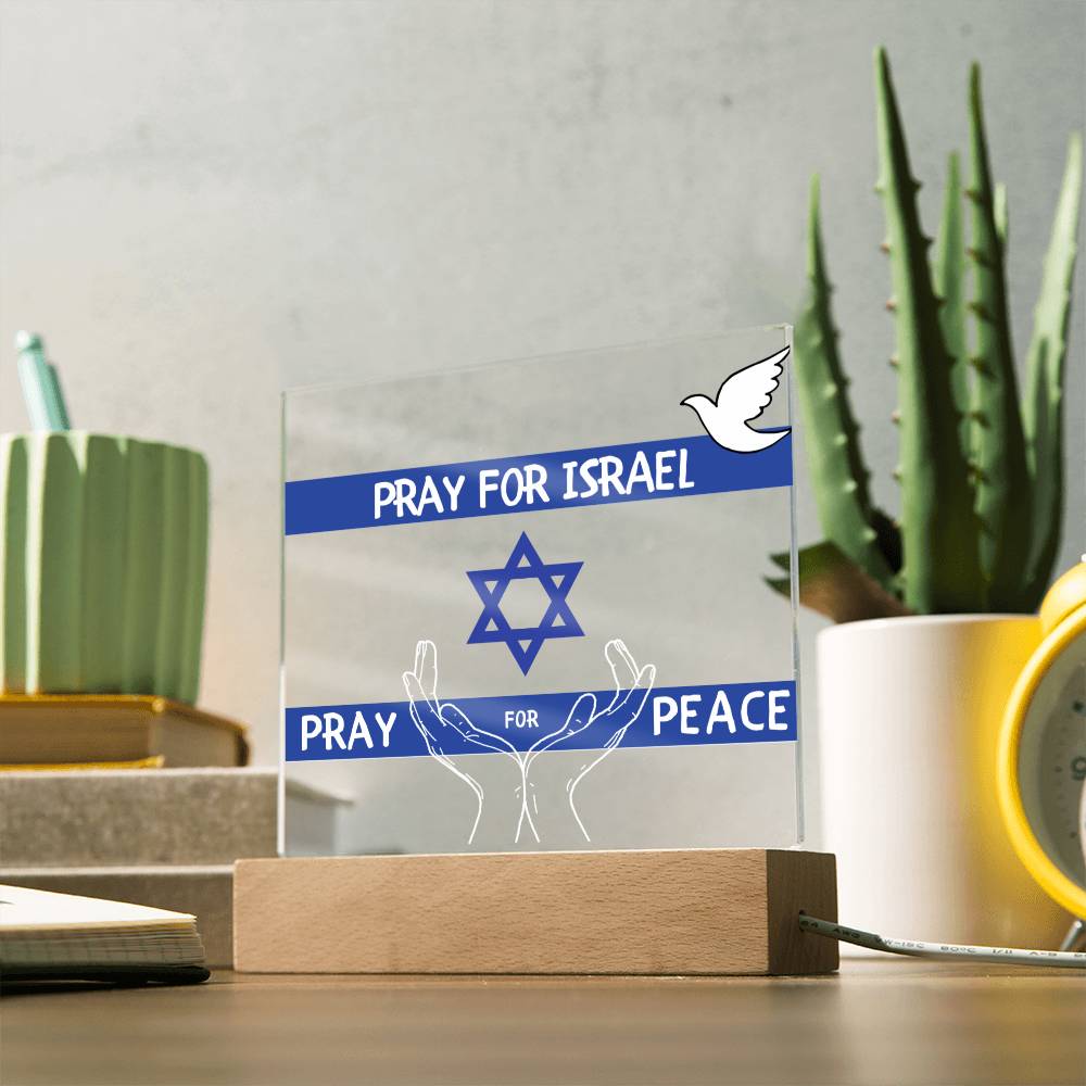 Pray for Israel Israel Strong LED Sign-[Heartfelt Family Gift]
