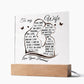 To My Wife Lighted Acrylic Plaque-[Heartfelt Family Gift]