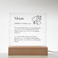 Mom definition Square Acrylic Plaque-[Heartfelt Family Gift]