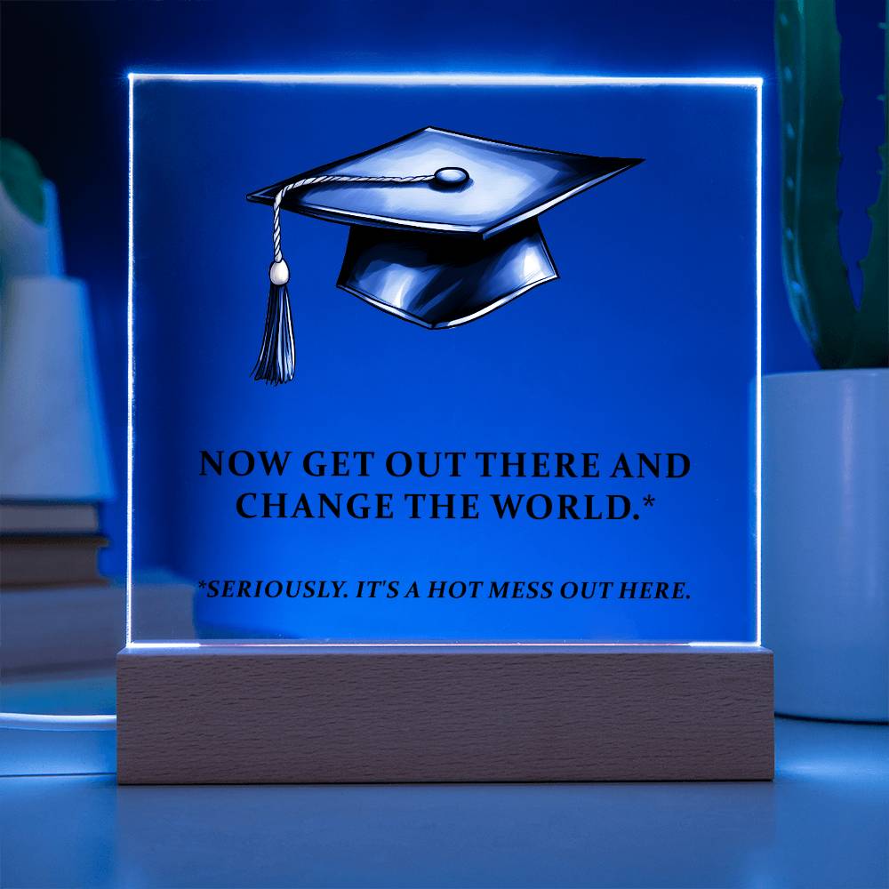 Funny Graduation Plaque Gift-[Heartfelt Family Gift]