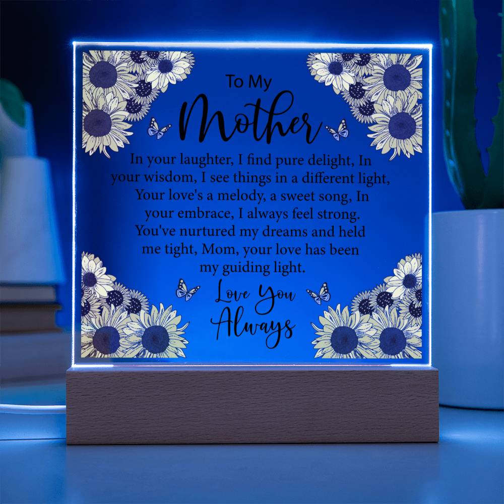 To My Mother Sunflower Acrylic Gift-[Heartfelt Family Gift]