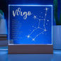 Virgo Lighted Acrylic Plaque-[Heartfelt Family Gift]