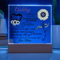 Personalized Name Sunflower Acrylic For Daughter-[Heartfelt Family Gift]