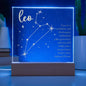 Leo Lighted Acrylic Plaque-[Heartfelt Family Gift]