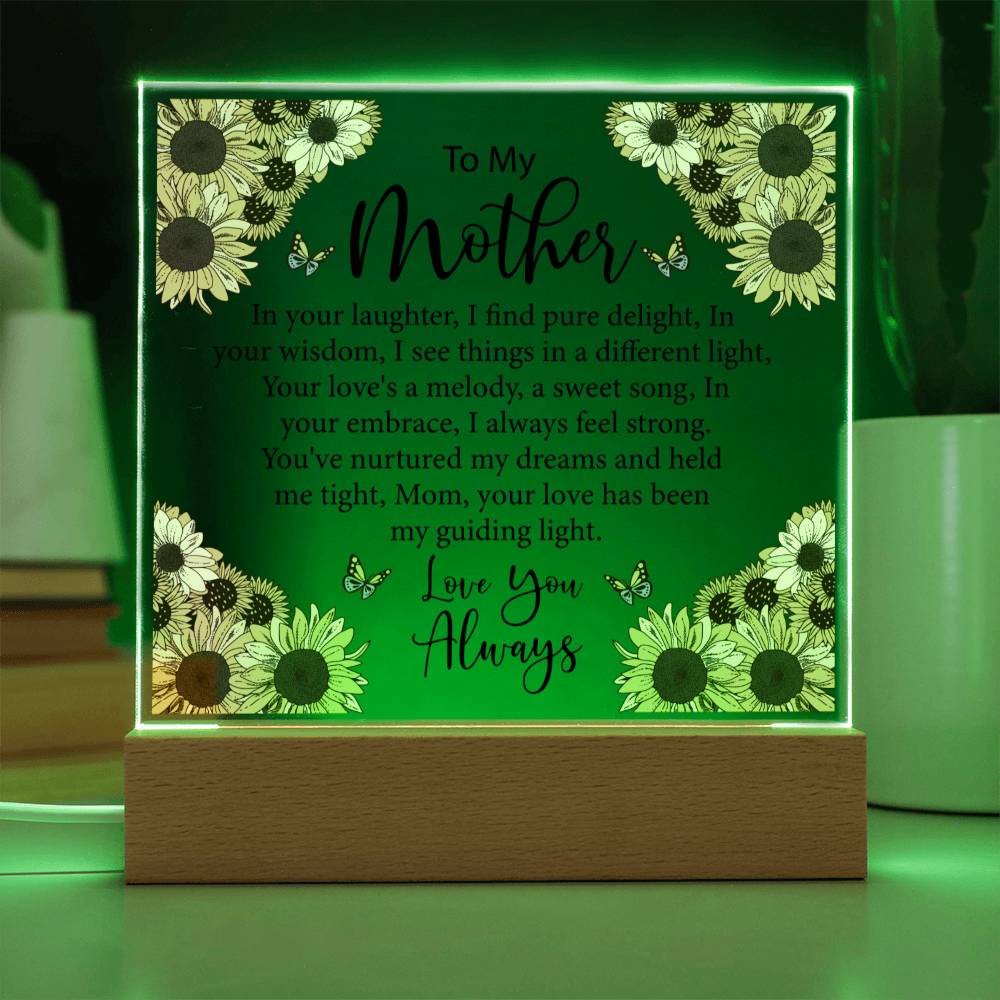To My Mother Sunflower Acrylic Gift-[Heartfelt Family Gift]