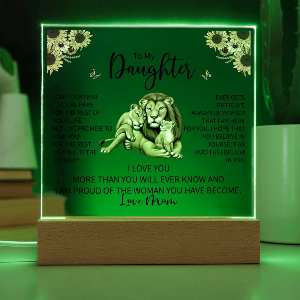 To My Daughter LED Acrylic Gift-[Heartfelt Family Gift]