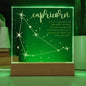 Capricorn Lighted Acrylic Plaque-[Heartfelt Family Gift]