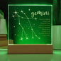 Gemini Lighted Acrylic Plaque-[Heartfelt Family Gift]