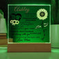 Personalized Name Sunflower Acrylic For Daughter-[Heartfelt Family Gift]