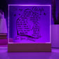 To My Wife Lighted Acrylic Plaque-[Heartfelt Family Gift]