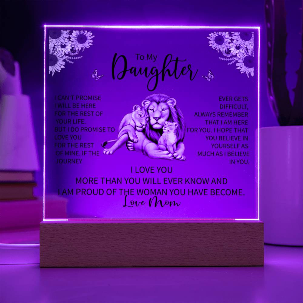 To My Daughter LED Acrylic Gift-[Heartfelt Family Gift]