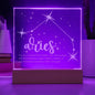 Aries Lighted Acrylic Plaque-[Heartfelt Family Gift]