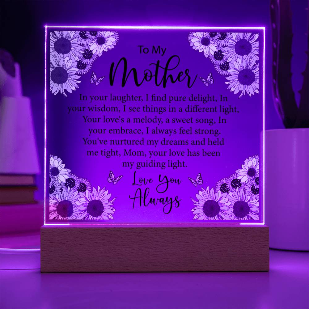 To My Mother Sunflower Acrylic Gift-[Heartfelt Family Gift]