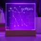 Gemini Lighted Acrylic Plaque-[Heartfelt Family Gift]